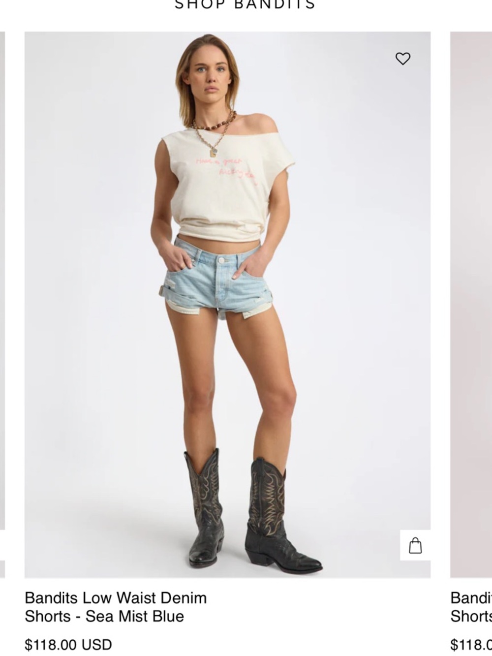 One Teaspoon Denim Shorts